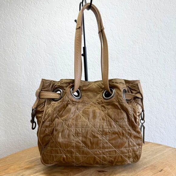 Christian Dior Canage Quilted Drawstring Bucket Bag - Picture 1 of 8